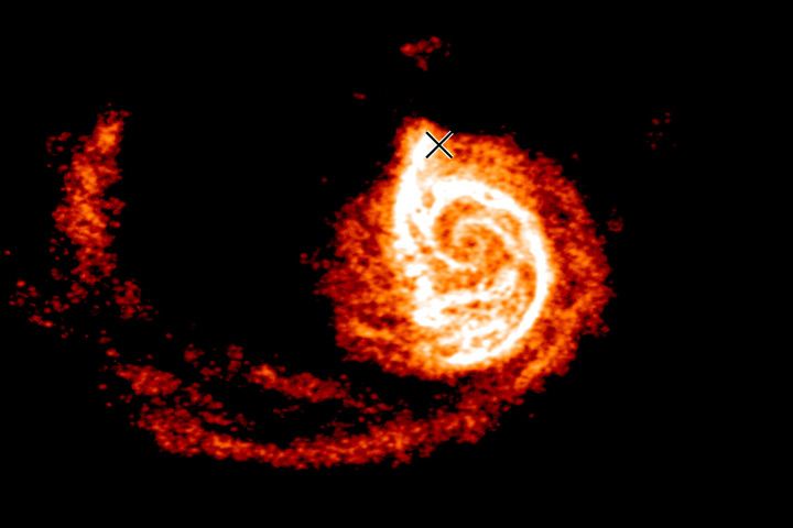    M51.  (  -) ( Sukanya Chakrabarti/UC Berkeley).